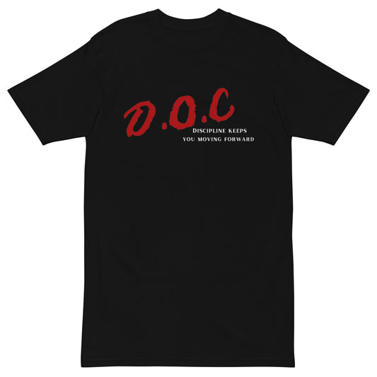 Discipline over comfort  DARE inspired Men’s premium heavyweight tee